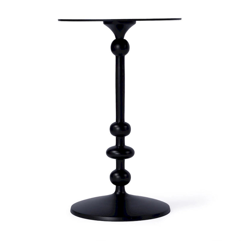 Table d'appoint ronde sur pied Zora pour l'extérieur