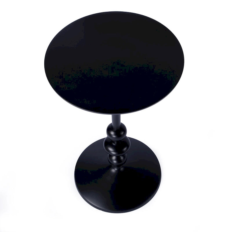 Table d'appoint ronde sur pied Zora pour l'extérieur