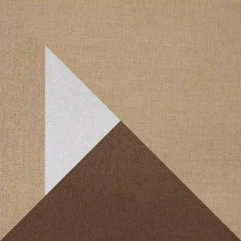 Ensemble de patio extérieur Milo Espresso 4 pièces avec foyer et mouvement Sunbrella