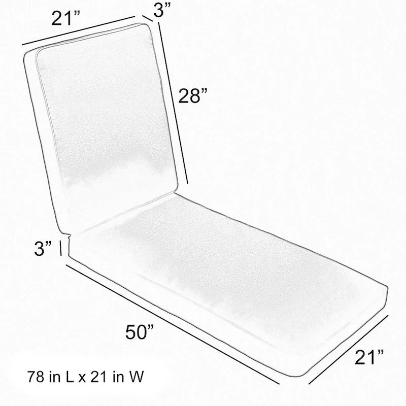 Coussin de chaise longue d'extérieur Sorra Home