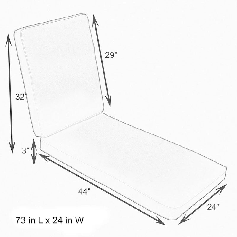Coussin de chaise longue d'extérieur Sorra Home