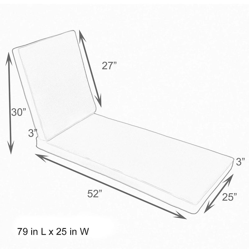 Coussin de chaise longue d'extérieur Sorra Home
