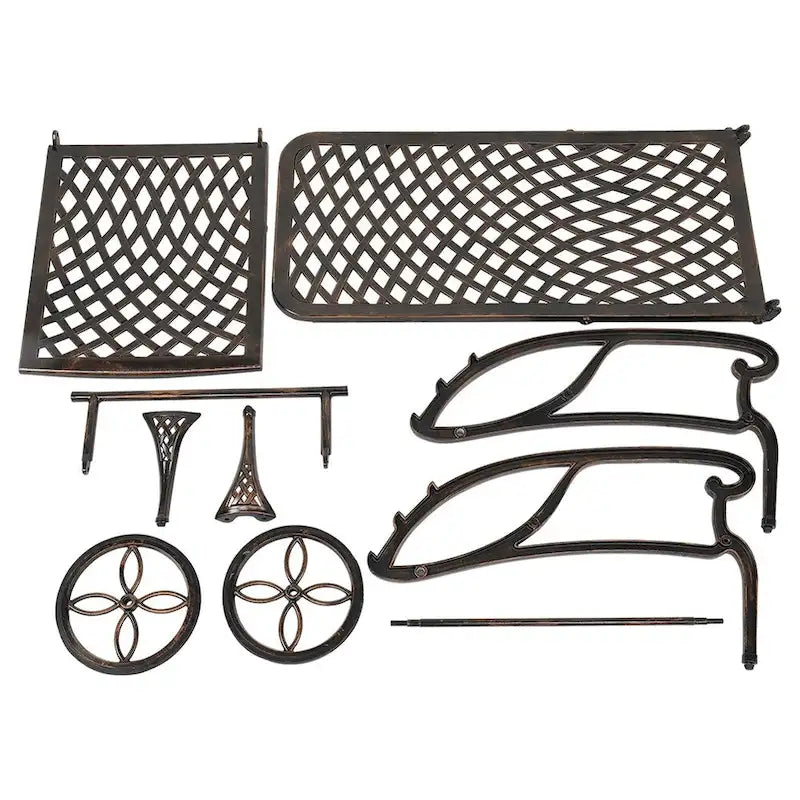 Lit de repos réglable en aluminium pour cour, chaise longue d'extérieur