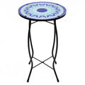 19 Blue Sun Mosaic Glass Patio Side Table