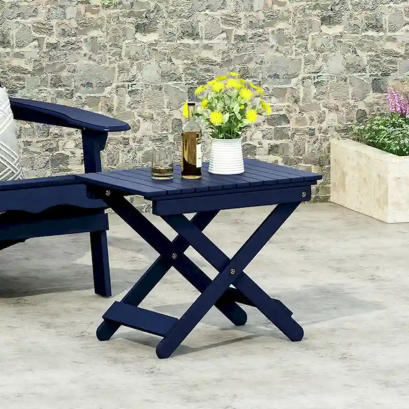 Table d'appoint pliante en bois pour l'extérieur