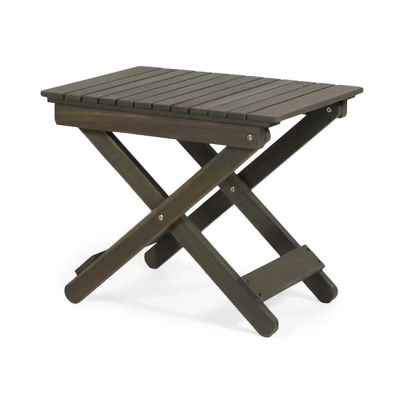 Table d'appoint pliante en bois pour l'extérieur