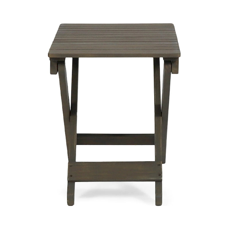 Table d'appoint pliante en bois pour l'extérieur