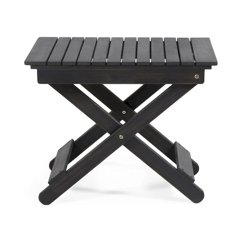 Table d'appoint pliante en bois pour l'extérieur