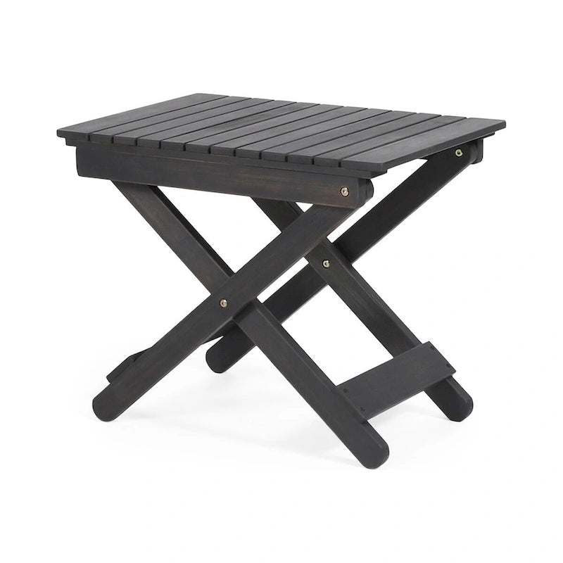Table d'appoint pliante en bois pour l'extérieur