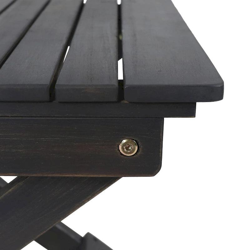 Table d'appoint pliante en bois pour l'extérieur