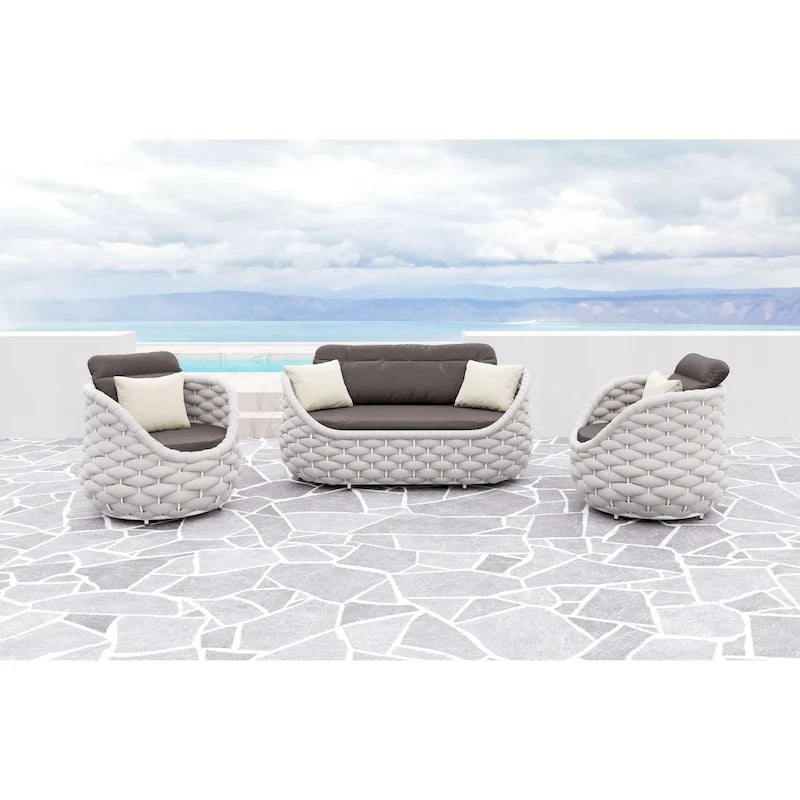 Fauteuil d'appoint Corail Gris