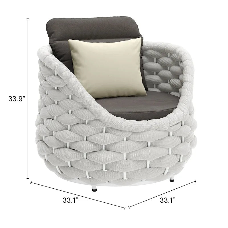 Fauteuil d'appoint Corail Gris