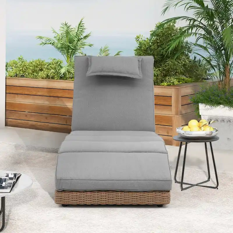 Chaise longue d'extérieur, chaise longue de patio, chaise longue de piscine pour bronzer, transat de piscine plat