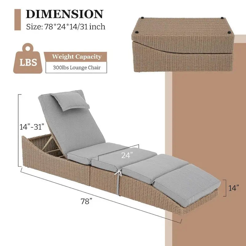 Chaise longue d'extérieur, chaise longue de patio, chaise longue de piscine pour bronzer, transat de piscine plat