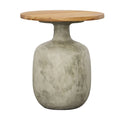 Elizabeth End Table, Natural/Gray