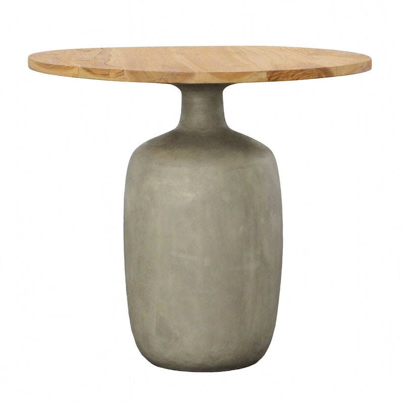 Table d'appoint Elizabeth, naturel/gris