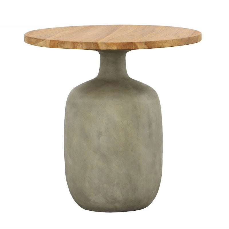 Table d'appoint Elizabeth, naturel/gris