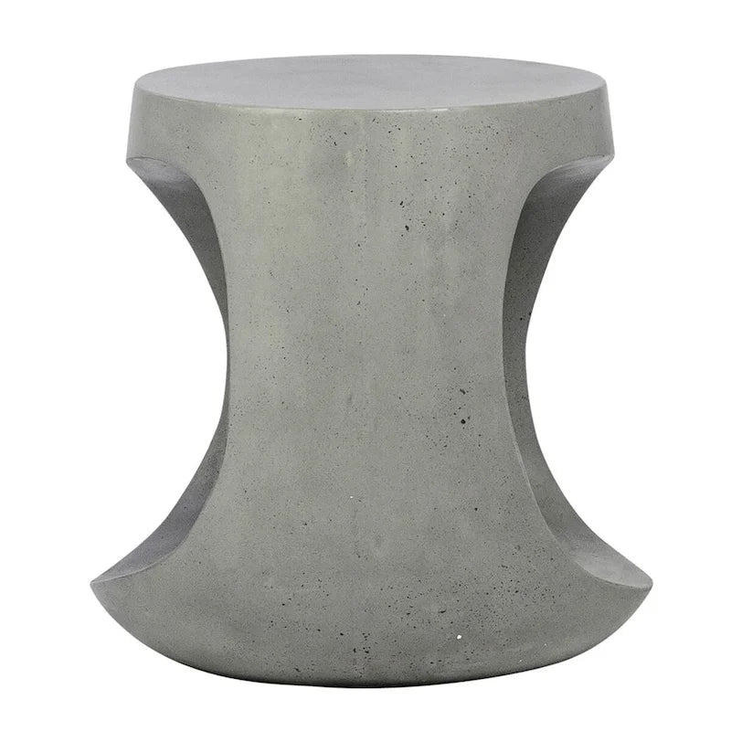 Table d'appoint Kimberly à découpes rondes, Gris moyen