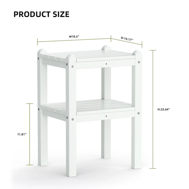 Table d'appoint extérieure en PEHD pour votre terrasse ou jardin