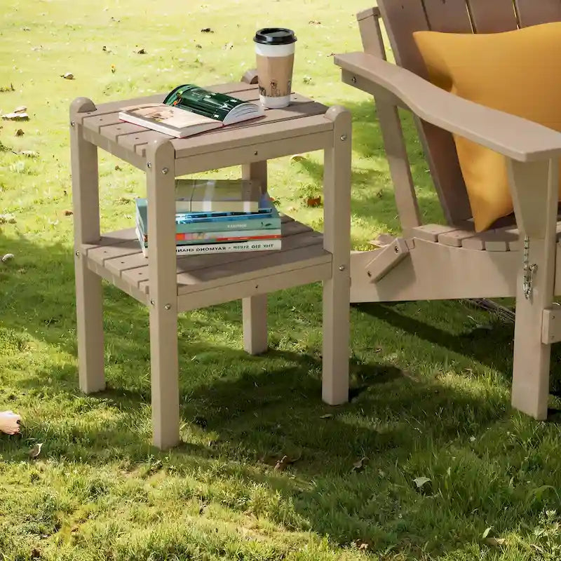Table d'appoint extérieure en PEHD pour votre terrasse ou jardin