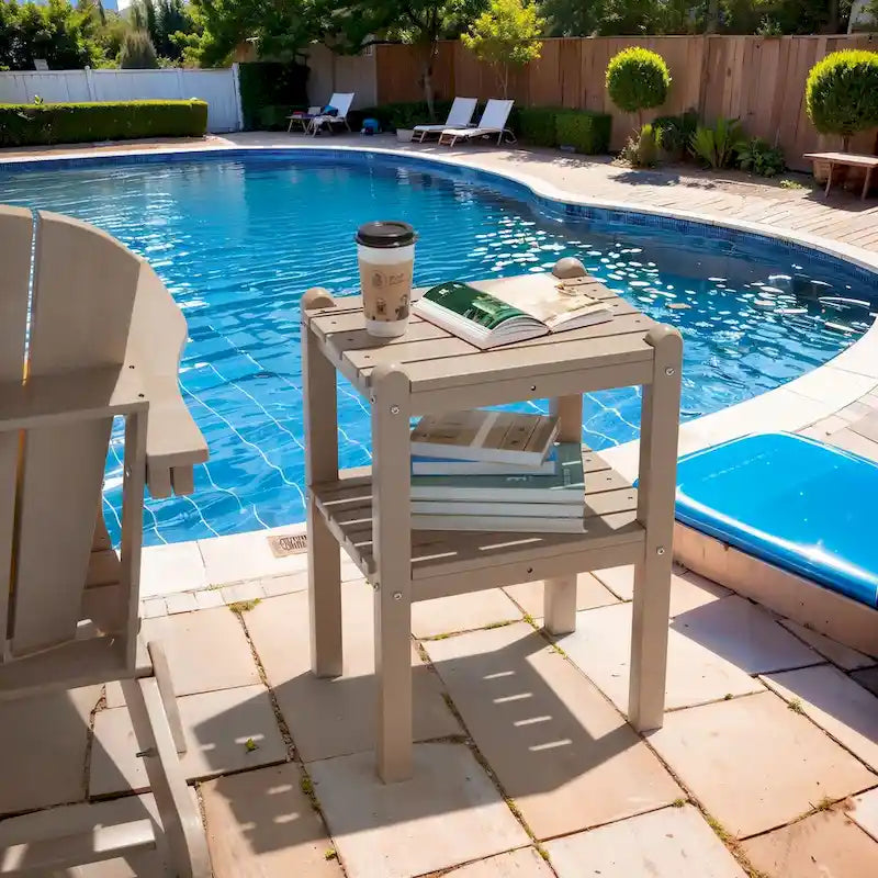 Table d'appoint extérieure en PEHD pour votre terrasse ou jardin