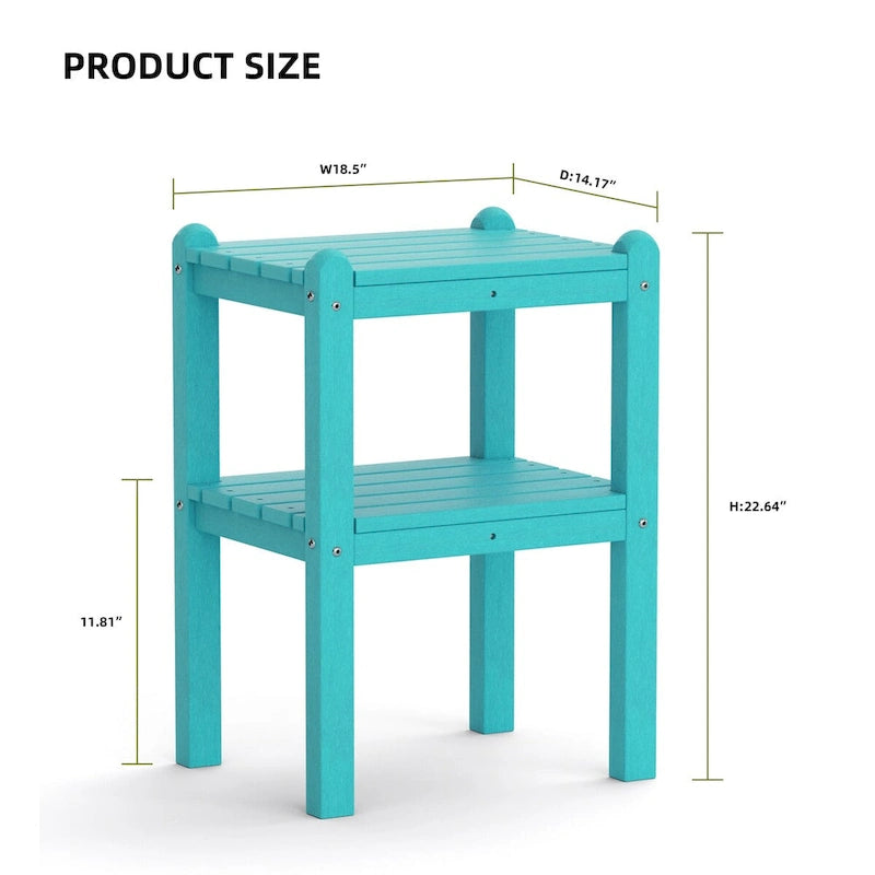 Table d'appoint extérieure en PEHD pour votre terrasse ou jardin
