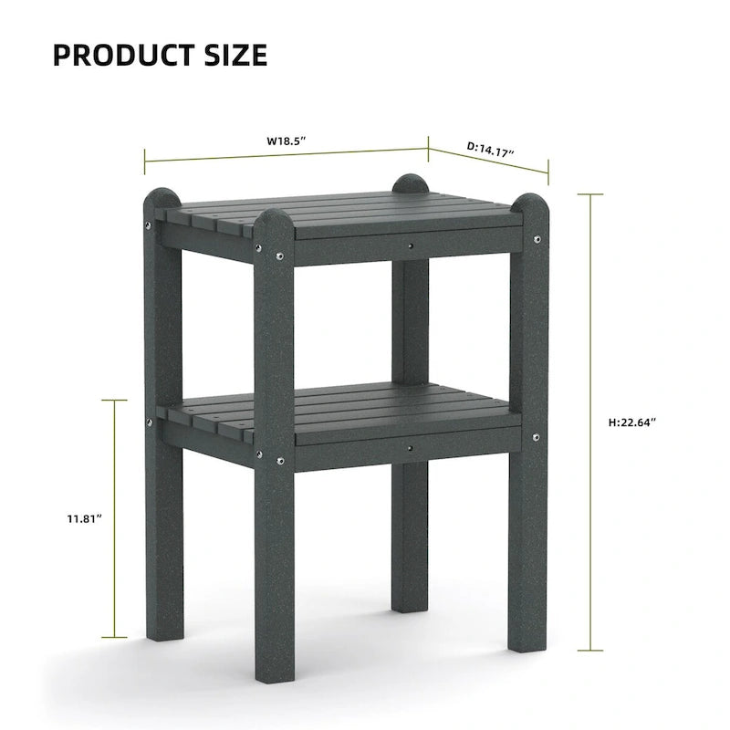 Table d'appoint extérieure en PEHD pour votre terrasse ou jardin
