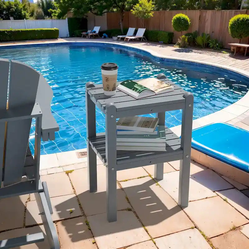 Table d'appoint extérieure en PEHD pour votre terrasse ou jardin