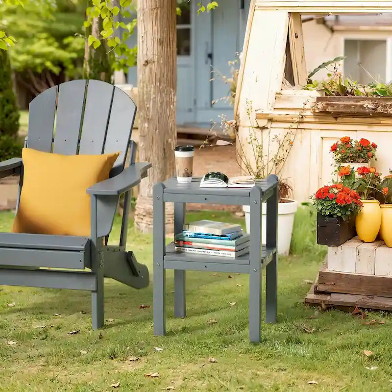 Table d'appoint extérieure en PEHD pour votre terrasse ou jardin