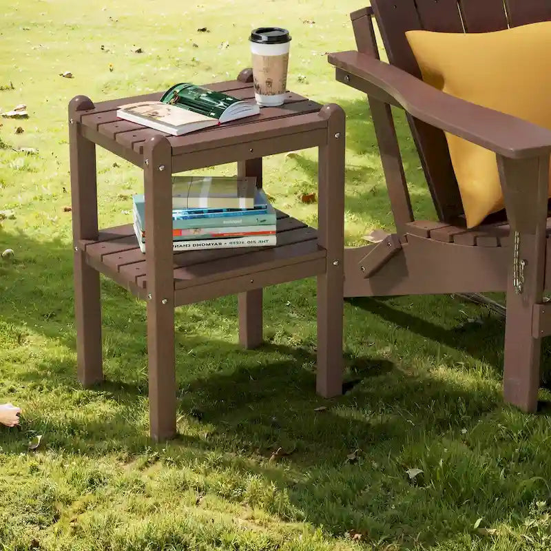 Table d'appoint extérieure en PEHD pour votre terrasse ou jardin