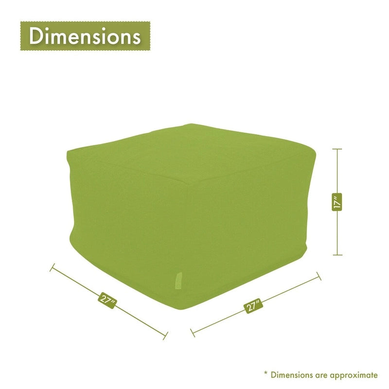 Repose-pieds/Pouf d'intérieur/extérieur Plantation Majestic Home Goods 68,6 cm L x 68,6 cm l x 43,2 cm H