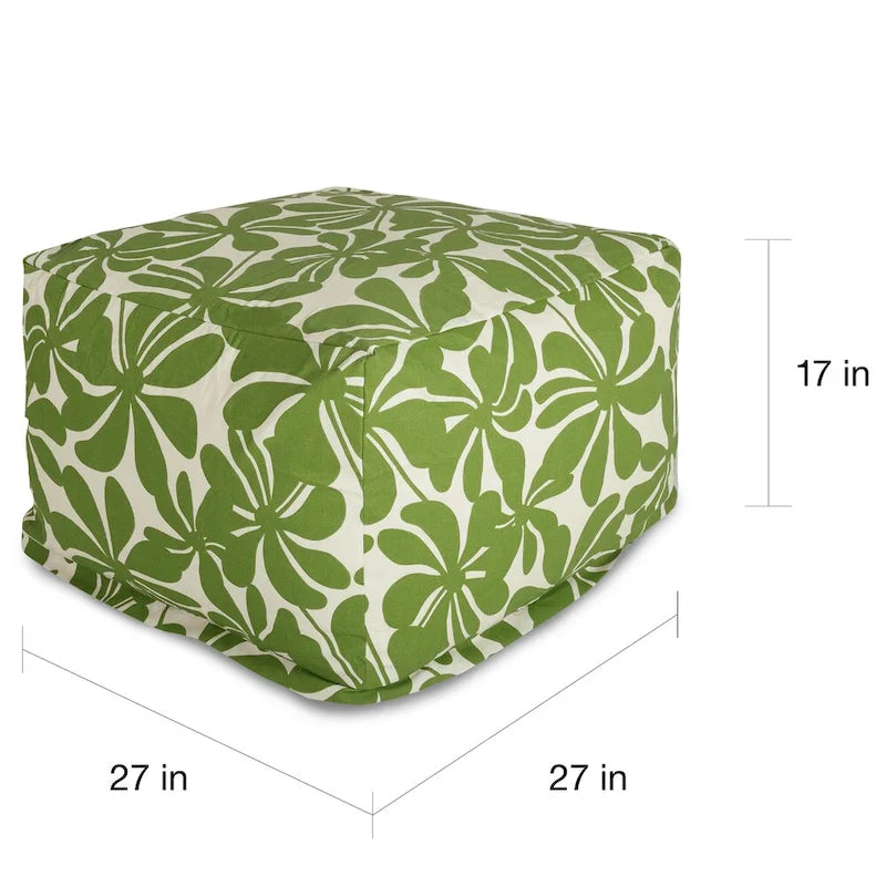 Repose-pieds/Pouf d'intérieur/extérieur Plantation Majestic Home Goods 68,6 cm L x 68,6 cm l x 43,2 cm H