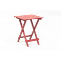 Table d'appoint pliante de patio en bois