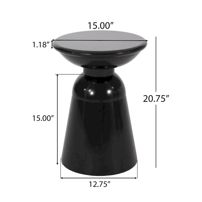 Table d'appoint d'extérieur, Tables d'appoint en ciment pour patio, Petit tabouret décoratif d'appoint de jardin, Table d'intérieur