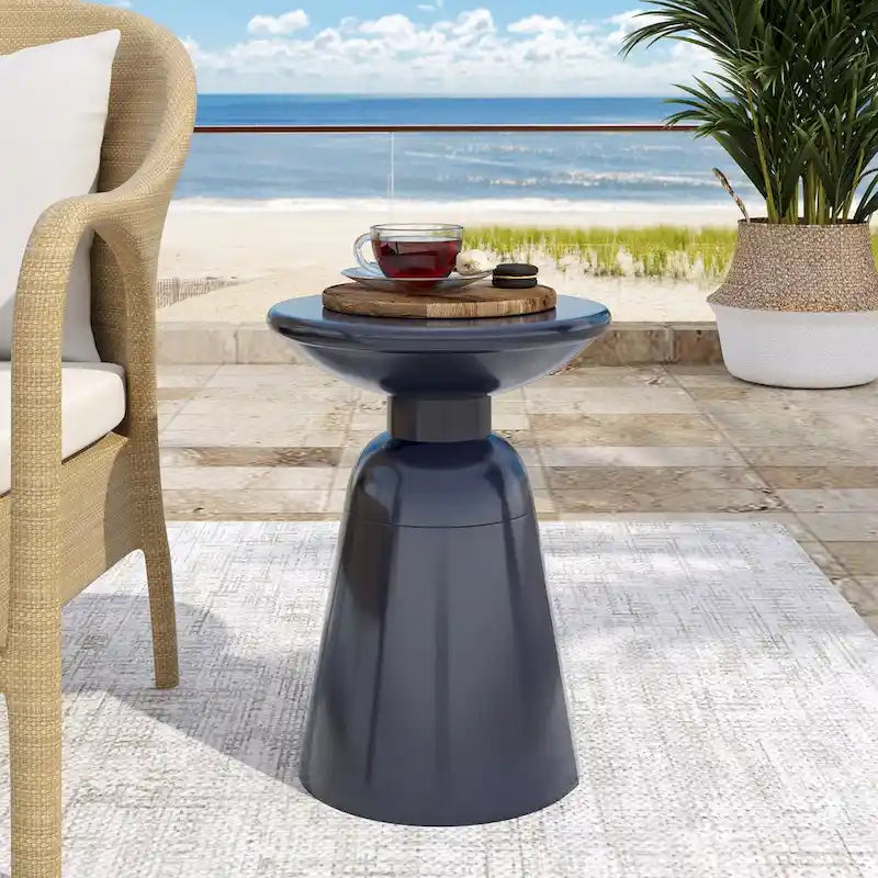 Table d'appoint d'extérieur, Tables d'appoint en ciment pour patio, Petit tabouret décoratif d'appoint de jardin, Table d'intérieur