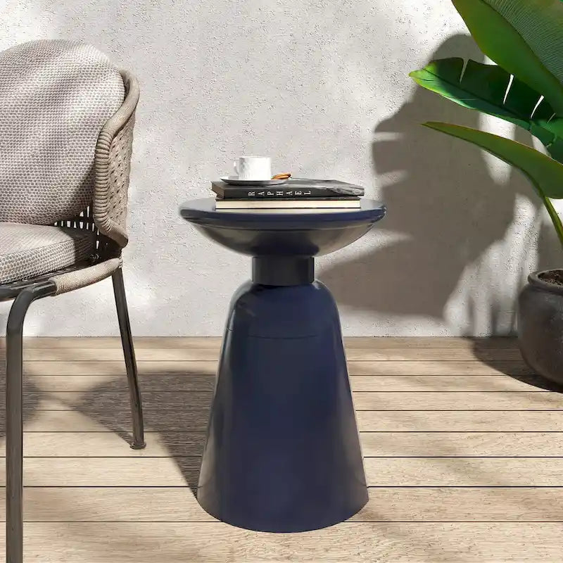 Table d'appoint d'extérieur, Tables d'appoint en ciment pour patio, Petit tabouret décoratif d'appoint de jardin, Table d'intérieur