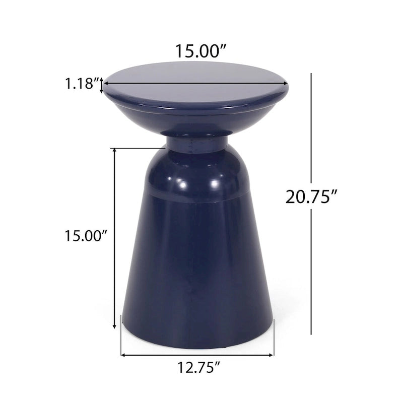 Table d'appoint d'extérieur, Tables d'appoint en ciment pour patio, Petit tabouret décoratif d'appoint de jardin, Table d'intérieur