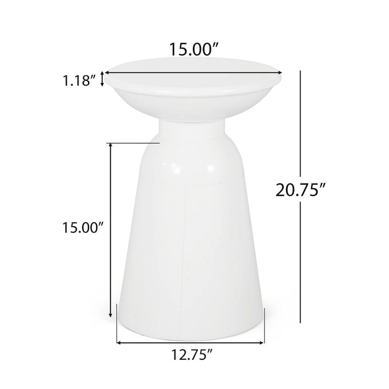 Table d'appoint d'extérieur, Tables d'appoint en ciment pour patio, Petit tabouret décoratif d'appoint de jardin, Table d'intérieur