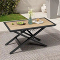 Table basse d'extérieur toutes saisons pour patio, hauteur réglable, en aluminium - Voir photo