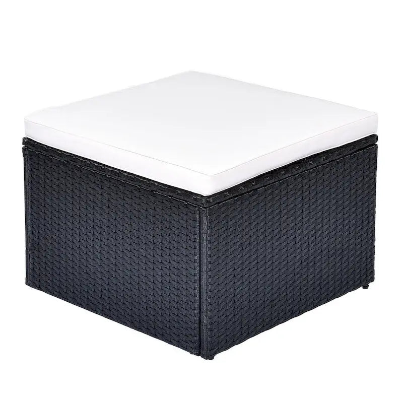 Ensemble de patio extérieur de 6 pièces, salon de jardin pour 7 personnes