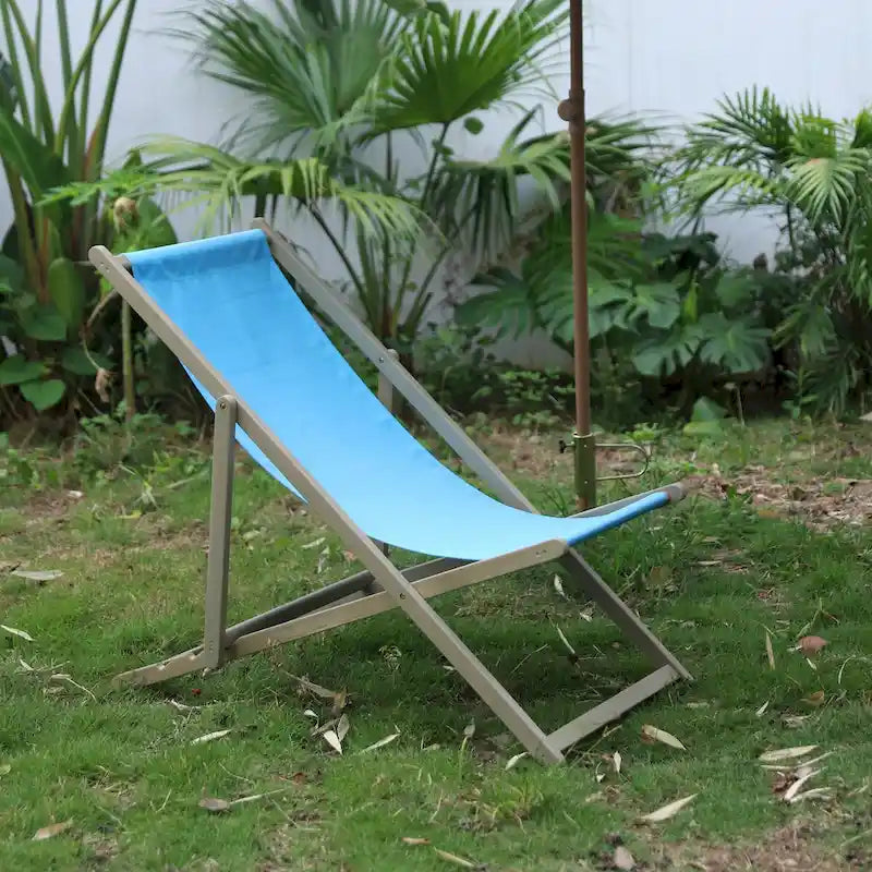 Ensemble de 2 chaises longues de patio pliantes réglables en textilène