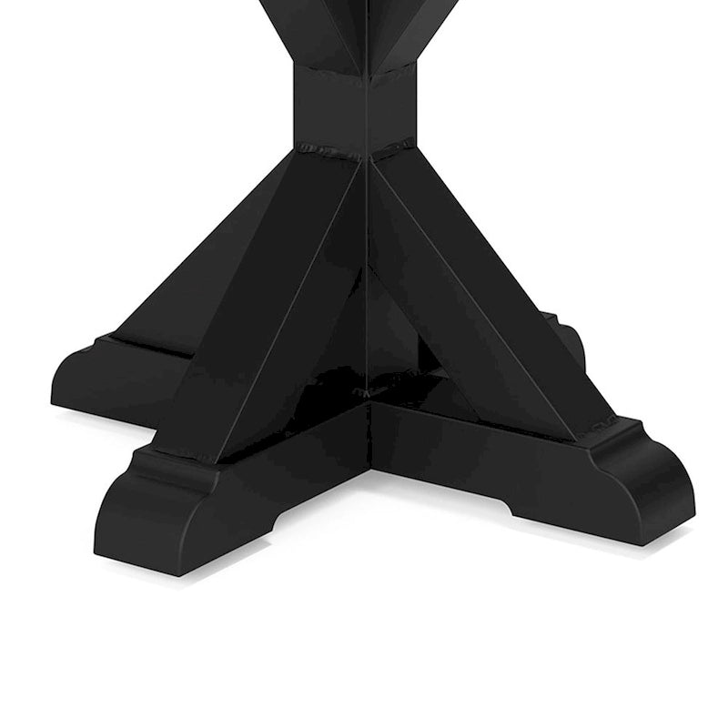 Table d'appoint d'extérieur Tira 22 pouces, plateau en carrelage, finition gris clair, noire