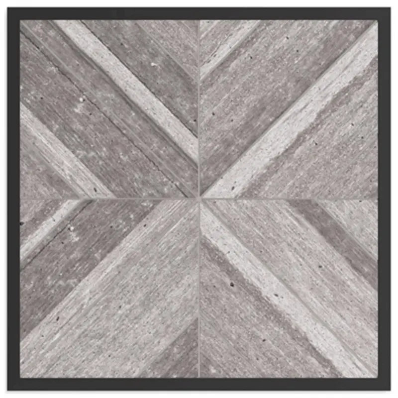 Table d'appoint d'extérieur Tira 22 pouces, plateau en carrelage, finition gris clair, noire