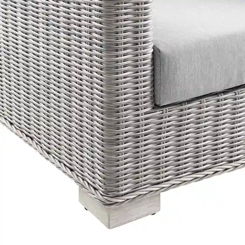 Causeuse en osier et rotin pour terrasse Conway