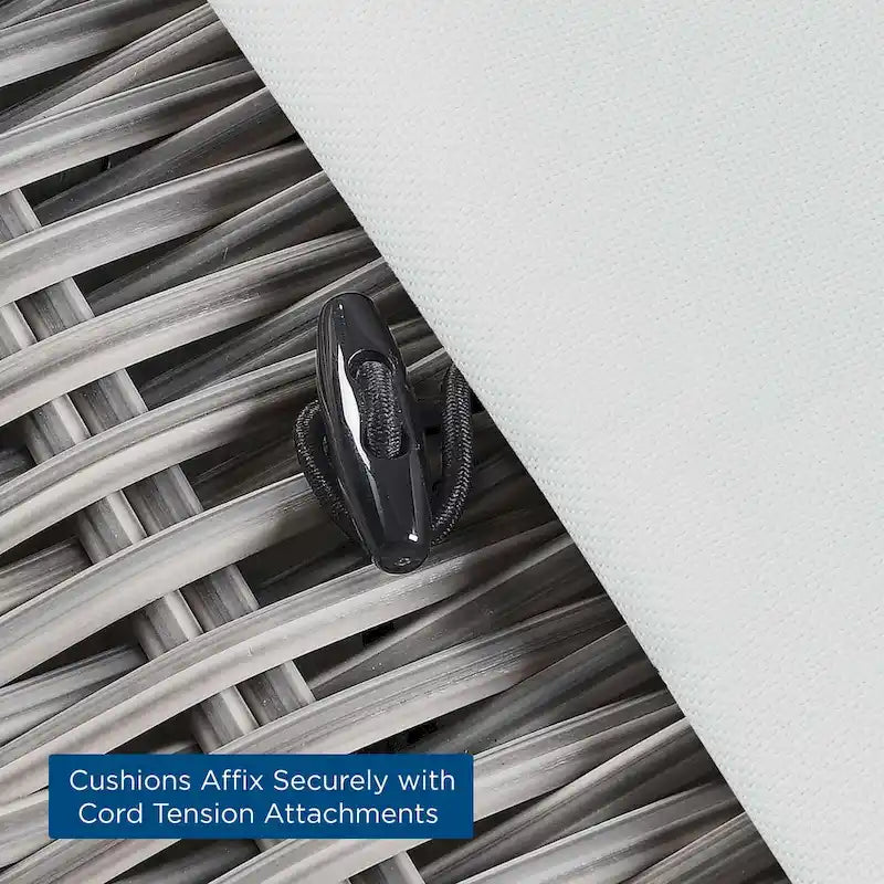 Causeuse en osier et rotin pour terrasse Conway