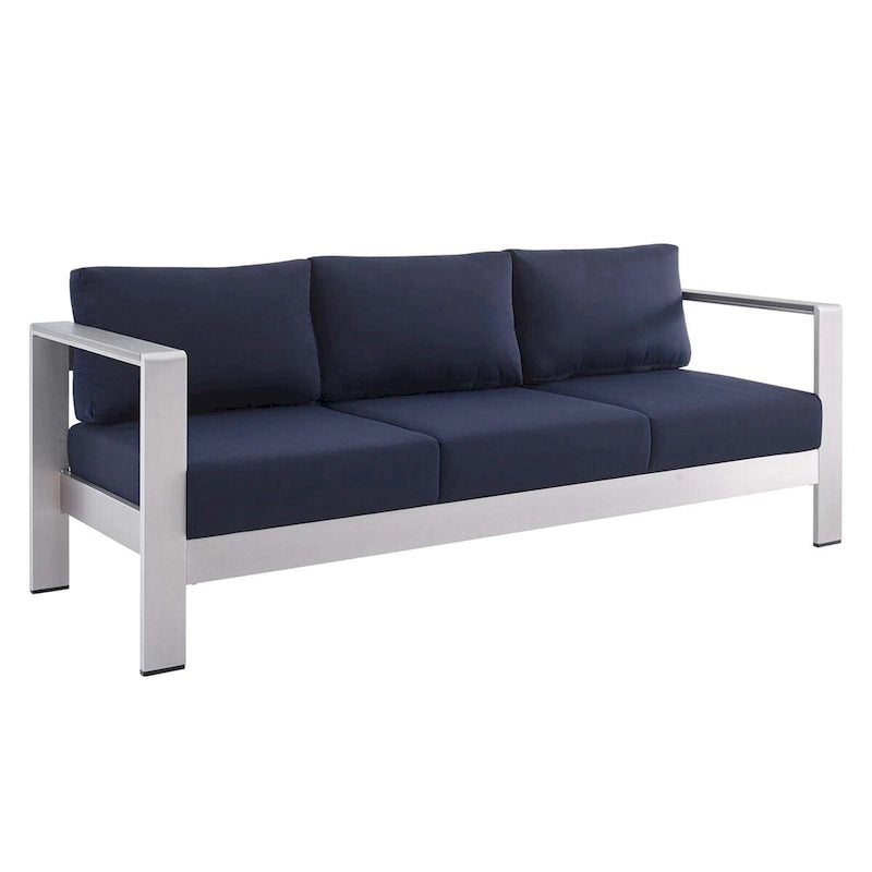 Canapé d'extérieur en aluminium avec tissu Sunbrella de Shore