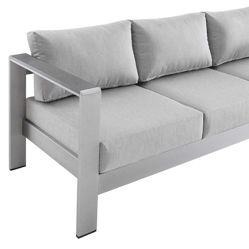 Canapé d'extérieur en aluminium avec tissu Sunbrella de Shore