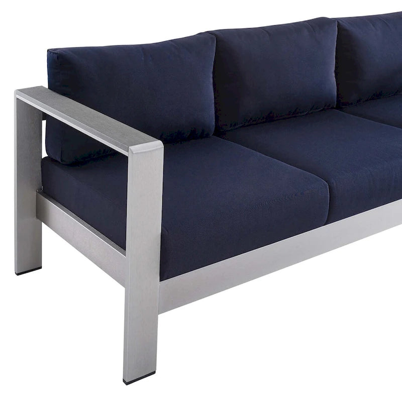 Canapé d'extérieur en aluminium avec tissu Sunbrella de Shore