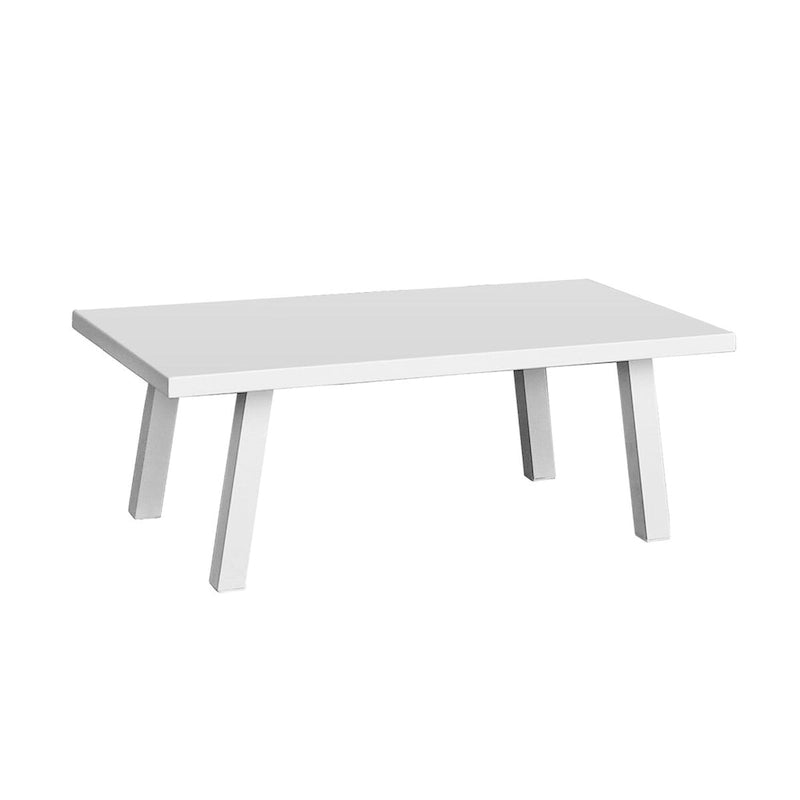 Panama Jack Mykonos Coffee Table with Glass - 43L x 24W x 16H