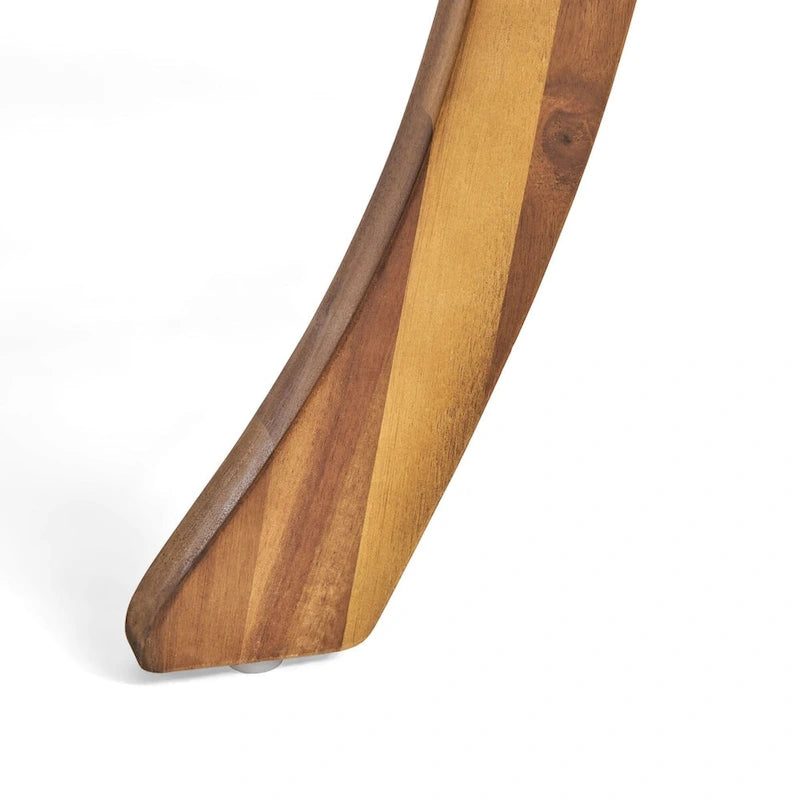 Table de patio carrée en bois durable de 80 cm disponible